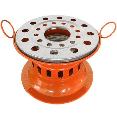 Turuncu  Jel Yakıtlı Kamp Ocağı Metal Kutu Soba – Dayanıklı Kamp ve Piknik Ocağı