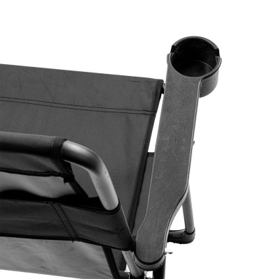 Katlanabilir Kırmızı Kamp Sandalyesi Kolçaklı Bardaklıklı Dayanıklı