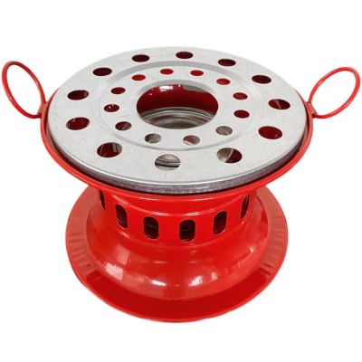Kırmızı Jel Yakıtlı Kamp Ocağı Metal Kutu Soba – Dayanıklı Kamp ve Piknik Ocağı