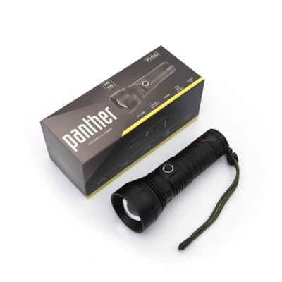 Panther USB Şarjlı Zoomlu P70 LED Metal El Feneri PT-4112 Panther USB Şarjlı Zoomlu P70 LED Metal El Feneri PT-4112