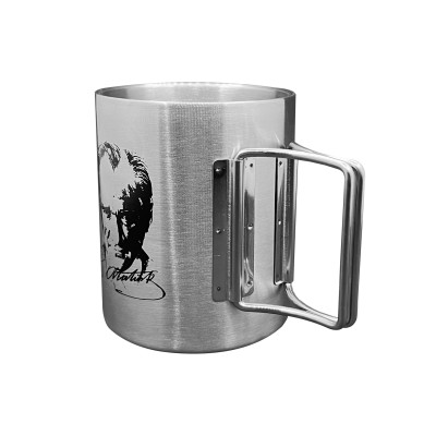 Katlanabilir Saplı Çelik Kupa Bardak - Orcamp - 180 ml - Atatürk (OUT-1800) Katlanabilir Saplı Çelik Kupa Bardak - Orcamp - 180 ml - Atatürk (OUT-1800)