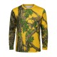 Sarı Orman Desenli Mikrofiber Sweatshirt - Avcı Sweatshirt - Hızlı Kurur
