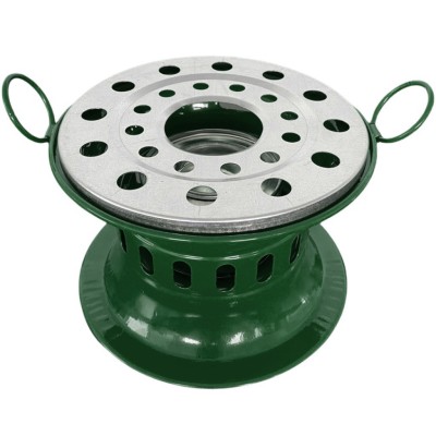 Yeşil Jel Yakıtlı Kamp Ocağı Metal Kutu Soba – Dayanıklı Kamp ve Piknik Ocağı