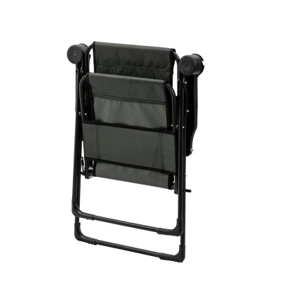 Katlanabilir Siyah Kamp Sandalyesi Kolçaklı Bardaklıklı Dayanıklı