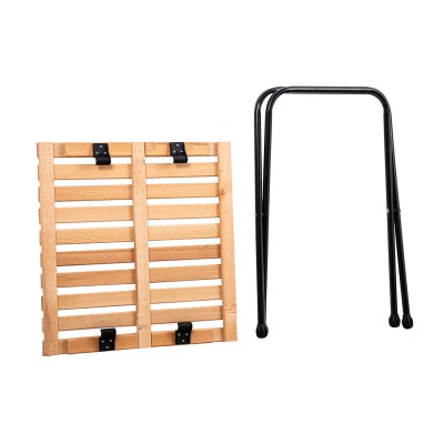 Doğal Ahşap Rulo Panel Kamp Masası | Portatif Katlanır Outdoor Masa