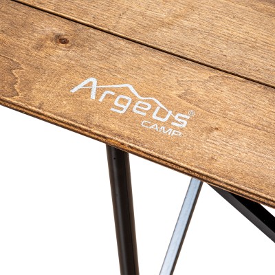 Katlanır Plaka Sistemli Ahşap Desenli Kamp Masası | Portatif Outdoor Masa