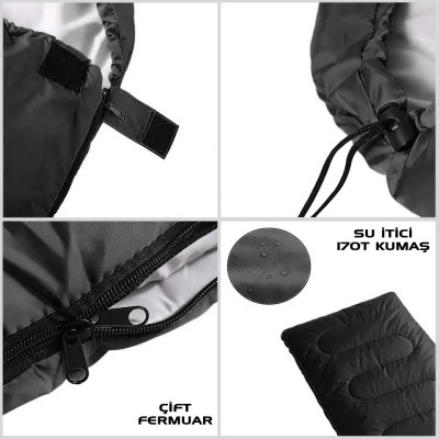 Uyku Tulumu - Mont Blanc - Kahve - Extreme -15C° - Savage YS-507 Uyku Tulumu - Mont Blanc - Kahve - Extreme -15C° - Savage YS-507