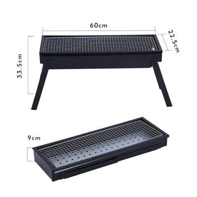 Portatif Katlanabilir Mangal - Madfox Cookout BBQ - Siyah - 547305