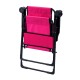 Katlanabilir Pembe Kamp Sandalyesi Kolçaklı Bardaklıklı  Dayanıklı