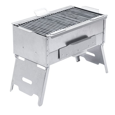 Katlanır Ayaklı Mangal - Argeus - Paslanmaz - Mühürleme Izgaralı - Kül Hazneli