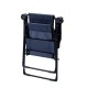 Katlanabilir Lacivert Kamp Sandalyesi Kolçaklı Bardaklıklı Dayanıklı