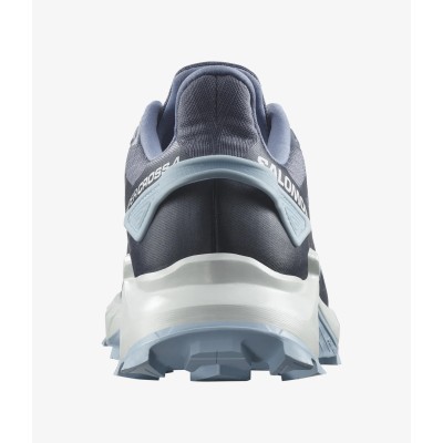 Salomon Supercross 4 Kadın Koşu Ayakkabısı - Grisaille/White/Cashmere Blue
