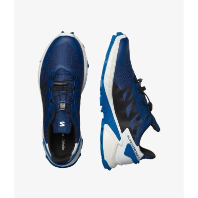 Salomon Supercross 4 Erkek Koşu Ayakkabısı - Blue Print/Black/Lapis Blue