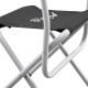 Katlanabilir Kamp Sandalyesi Siyah Sırt Destekli Hafif