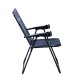 Katlanabilir Lacivert Kamp Sandalyesi Kolçaklı Bardaklıklı Dayanıklı