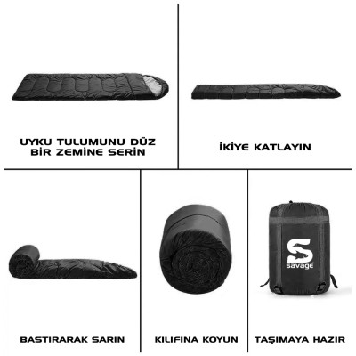 Uyku Tulumu - Peak - Bordo - Extreme -35C° - Savage YS-535 Uyku Tulumu - Peak - Bordo - Extreme -35C° - Savage YS-535