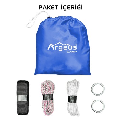 Argeus Cibinlikli Kamp Hamağı Mavi Argeus Cibinlikli Kamp Hamağı Mavi