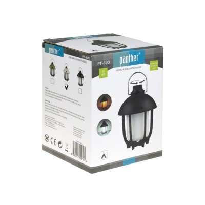 Panther USB Şarjlı Kamp Lambası Krem Panther USB Şarjlı Kamp Lambası Krem