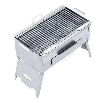 Katlanır Ayaklı Mangal - Argeus - Paslanmaz - Mühürleme Izgaralı - Kül Hazneli