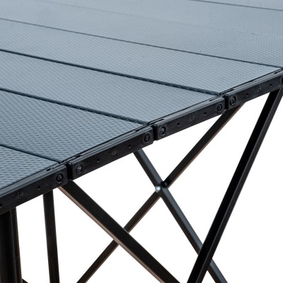 Antrasit Katlanır Kare Alüminyum Kamp Masası | Portatif Outdoor Masa