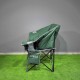Yeşil Bardaklıklı Geniş Kamp Sandalyesi | Katlanabilir Outdoor Koltuk