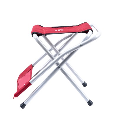 Katlanabilir Kamp Sandalyesi Kırmızı Sırt Destekli Hafif