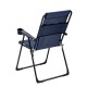 Katlanabilir Lacivert Kamp Sandalyesi Kolçaklı Bardaklıklı Dayanıklı