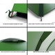 Yeşil 2 Kişilik Su Geçirmez Kamp Çadırı | Dayanıklı Hafif Model