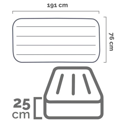 Şişme Kamp Yatağı - Intex - Tek Kişilik - 76cm (64756)