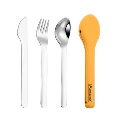 Kamp Çatal&Kaşık&Bıçak Seti - Seyahat Seti - Orcamp - Sarı (OUT-1970) Kamp Çatal&Kaşık&Bıçak Seti - Seyahat Seti - Orcamp - Sarı (OUT-1970)