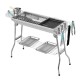 Portatif Katlanabilir Mangal - Madfox Grilmate BBQ - Silver - 547307