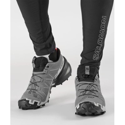Salomon Speedcross 6 Erkek Koşu Ayakkabısı - Quiet Shade/Black/Pearl Blue