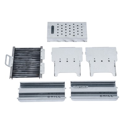 Katlanabilir Ayaklı Portatif Mangal - Paslanmaz - Argeus - Küçük - Taşıma Çantalı