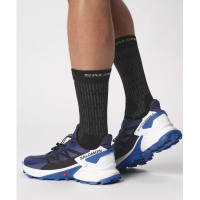 Salomon Supercross 4 Erkek Koşu Ayakkabısı - Blue Print/Black/Lapis Blue