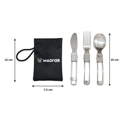 Kamp Çatal&Kaşık&Bıçak Seti - Madfof Heavy Duty - 547313