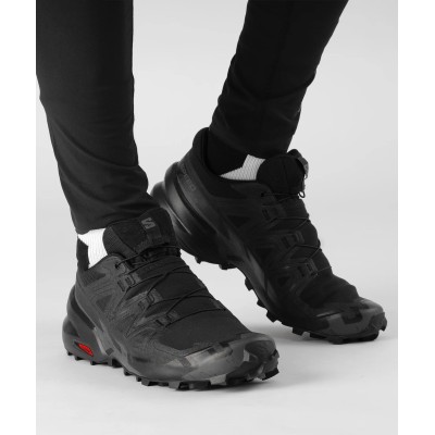 Salomon Speedcross 6 Erkek Koşu Ayakkabısı - Black/Black/Phantom