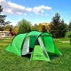 Yeşil ARG-202 Geniş Bagajlı 4 Kişilik Çift Tenteli Aile Kamp Çadırı