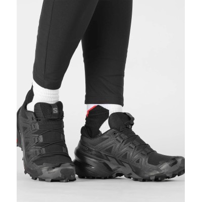 Salomon Speedcross 6 Kadın Koşu Ayakkabısı - Black/Black/Phantom