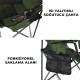 Yeşil Katlanır Konforlu Kamp Sandalyesi | Taşıması Kolay & Dayanıklı