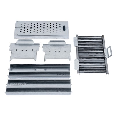 Katlanabilir Ayaklı Portatif Mangal - Paslanmaz - Argeus - Büyük - Taşıma Çantalı