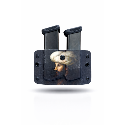 MİR Kydex 9 mm Çiftli Şarjör Kılıfı ARTWORK | Dayanıklı ve Hızlı Taşıma