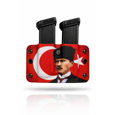 Kydex 9 mm Çiftli Şarjör Kılıfı ARTWORK | Dayanıklı ve Hızlı Taşıma Kydex 9 mm Çiftli Şarjör Kılıfı ARTWORK | Dayanıklı ve Hızlı Taşıma
