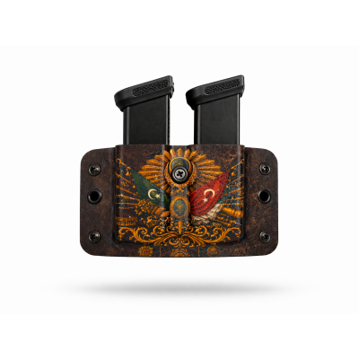 Kydex 9 mm Çiftli Şarjör Kılıfı ARTWORK | Dayanıklı ve Hızlı Taşıma