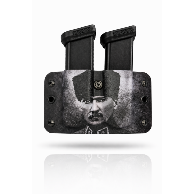 Kydex 9 mm Çiftli Şarjör Kılıfı ARTWORK | Dayanıklı ve Hızlı Taşıma