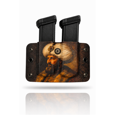 Kydex 9 mm Çiftli Şarjör Kılıfı ARTWORK | Dayanıklı ve Hızlı Taşıma